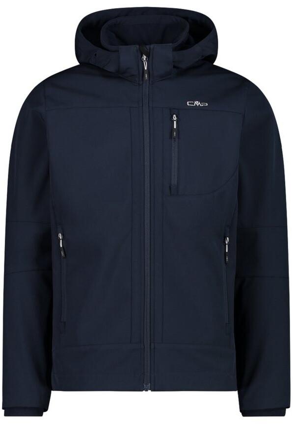 Куртка CMP мужская софтшелл с отстегивающимся капюшоном (3A01787N) б.синий/лед