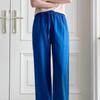 New ArrivalS Open Run Women S Linen Like Wide Blue paStel pantS Mpn