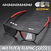 Multifocal Reading Glasses Men Women Outdoor Photochromic Spectacles Anti Blue Light Presbyopia Eyewear Diopter +1.0 TO +4.0