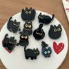 Acrylic Bag Closures with Black Character Artwork, Set of 8 Small Pieces for Kitchen Storage, Treat Bags, Seasoning Packets, and Drawer Order