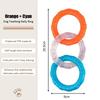 Dog Toys Pulling Toy Soft Bite-resistant Teething Pulling Three Consecutive Circle Ring Fun Puzzle Interactive Toys Puppy Toys