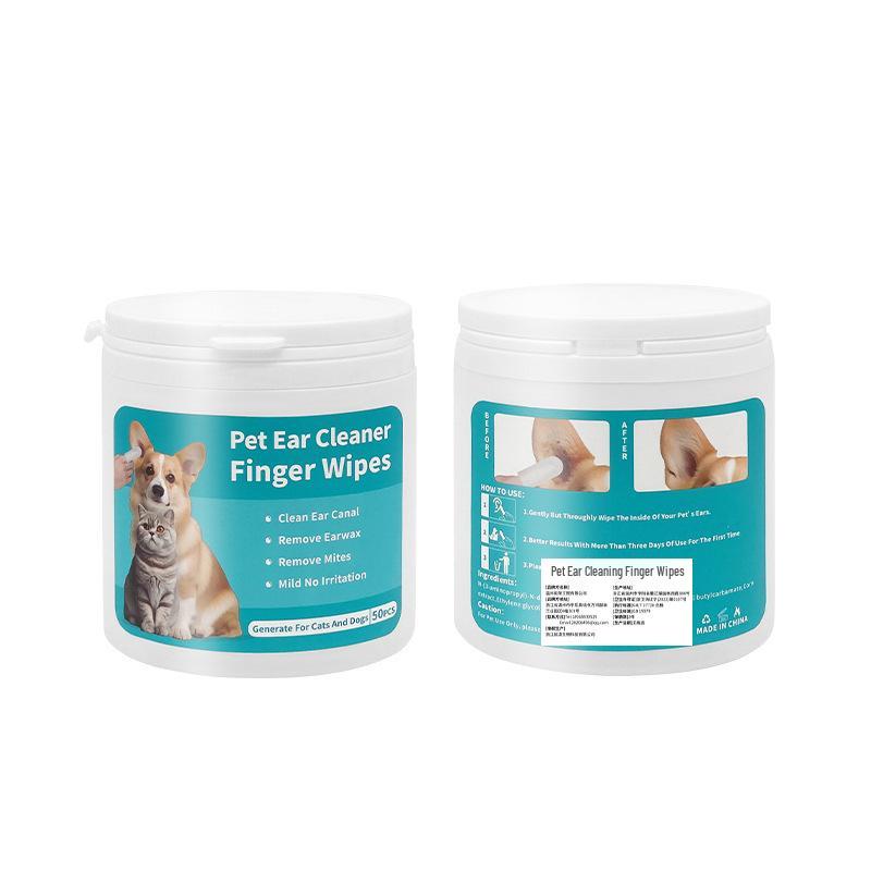 

Одноразовые салфетки для чистки ушей питомцев - Удаляют ушных клещей и ушную серу у кошек и собак