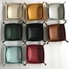 Square Pu Leather Storage Box, Nordic Style Desktop Storage Tray