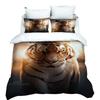 3D Tiger Digital Printing Bedding Set Duvet Cover Pillowcase Deluxe Set Fashion Design Three-Piece Set