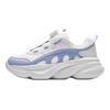 Anta Kids Fabric Comfortable Non-Slip Wear-Resistant Casual Shoes Kids Shoes White Blue Purple A22438847-2