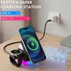 Magnetic Wireless Charger 15W Foldable Fast Charger Stand with Night Light for iPhone 17/16 Apple Watch Ultra/SE/9/8/7AirPods 3/2/Pro 2