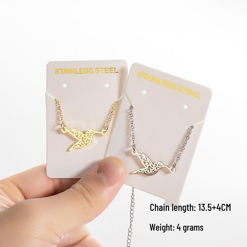 2025 Spring Stainless Steel Thousand Paper Cranes Pendant Bracelet for Girls