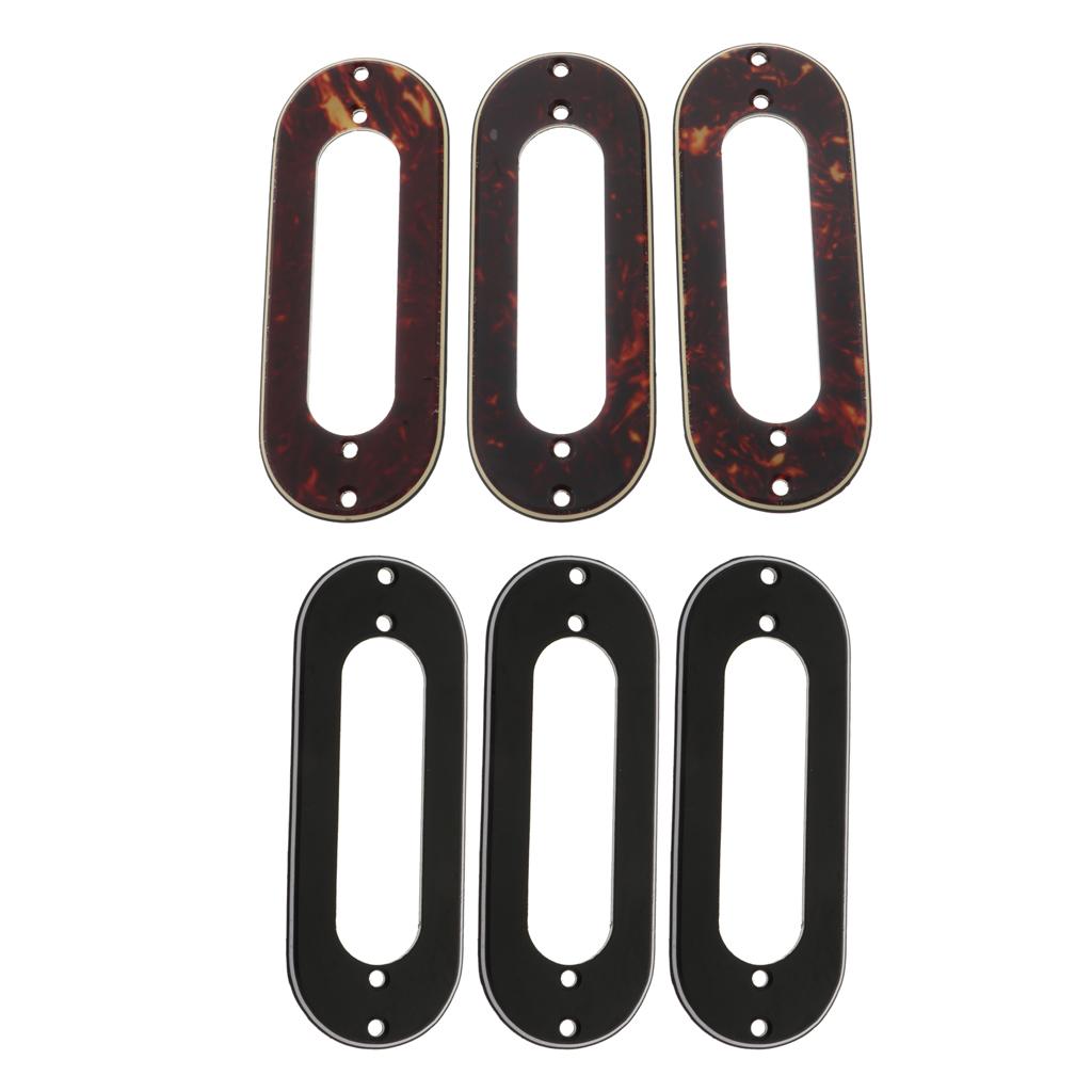 3pcs Metal Single Coil Pickup Mounting Ring for ST Style Guitar Replacements 10.5 X 4cm