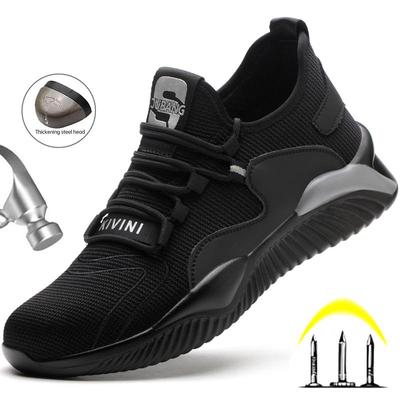 Zapatos de seguridad transpirables para hombre y mujer, zapatos de trabajo con punta de acero, botas de trabajo de seguridad, zapatillas de trabajo ligeras, zapatos indestructibles