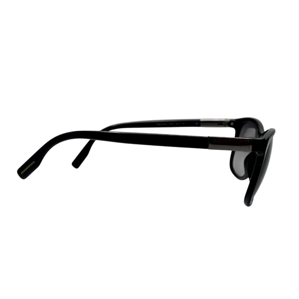 Used HUGO BOSS Side Logo Cell Frame Sunglasses 0555/S 807EU Black T2606-k099