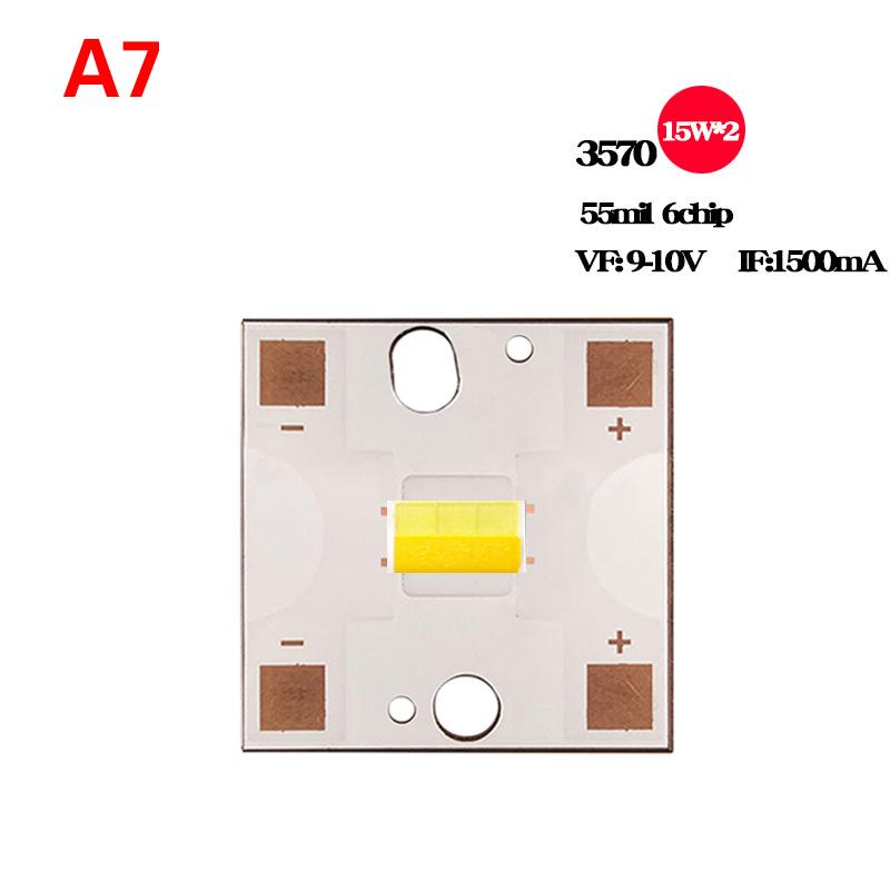 Led 3570 4575 Ceramic 30/40/50W Bright Car Light Maintenance Driver Component White Light Lemon Yellow Two-Color Led Car Light