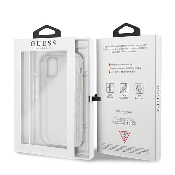 Guess Guhcn58Pcglsi Iphone 11 Prosrebrny/Silver Hard Case Glitter