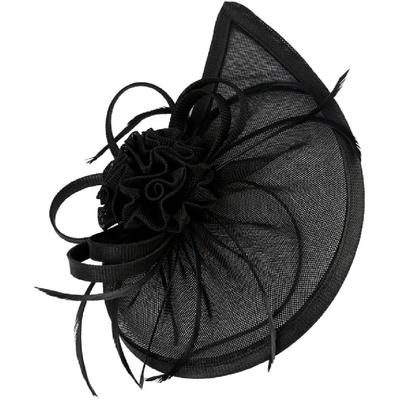 Toyvian Black Mesh Fascinator Tops Hat for Women, Veil Headdress for Tea Party, Wedding, Banquet, Bridal Special Occasion Accessory