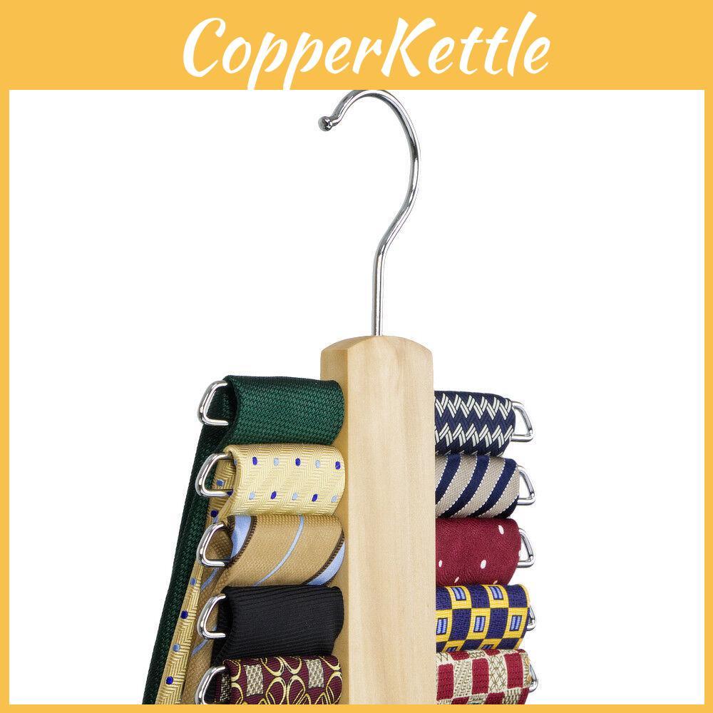 Modern Minimalist Scarf And Tie Holder Dual-layered Design For Easy Organization