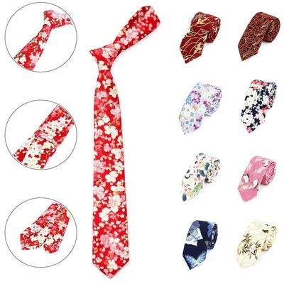 6cm Width Neck Tie Colorful Printed Tie Casual Floral Tie  Men's Party Clothing