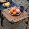 Rolltisch aus Aluminium für Outdoor-Camping, zusammenklappbar, kompakt und leicht, Tragkraft 80 kg, hitzebeständige Behandlung, mattierte Aufbewahrungstasche im Lieferumfang enthalten [iClimb]