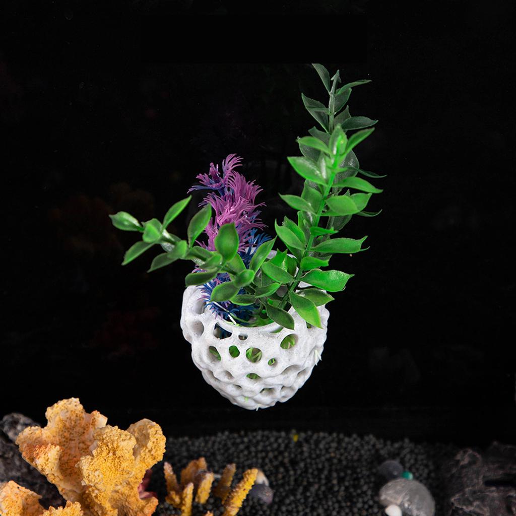 Aquarium Fish Hideout Suction Cup Cave Shelter House for Small Fish and Shrimp Habitats Decoration Fishtanks Accessory
