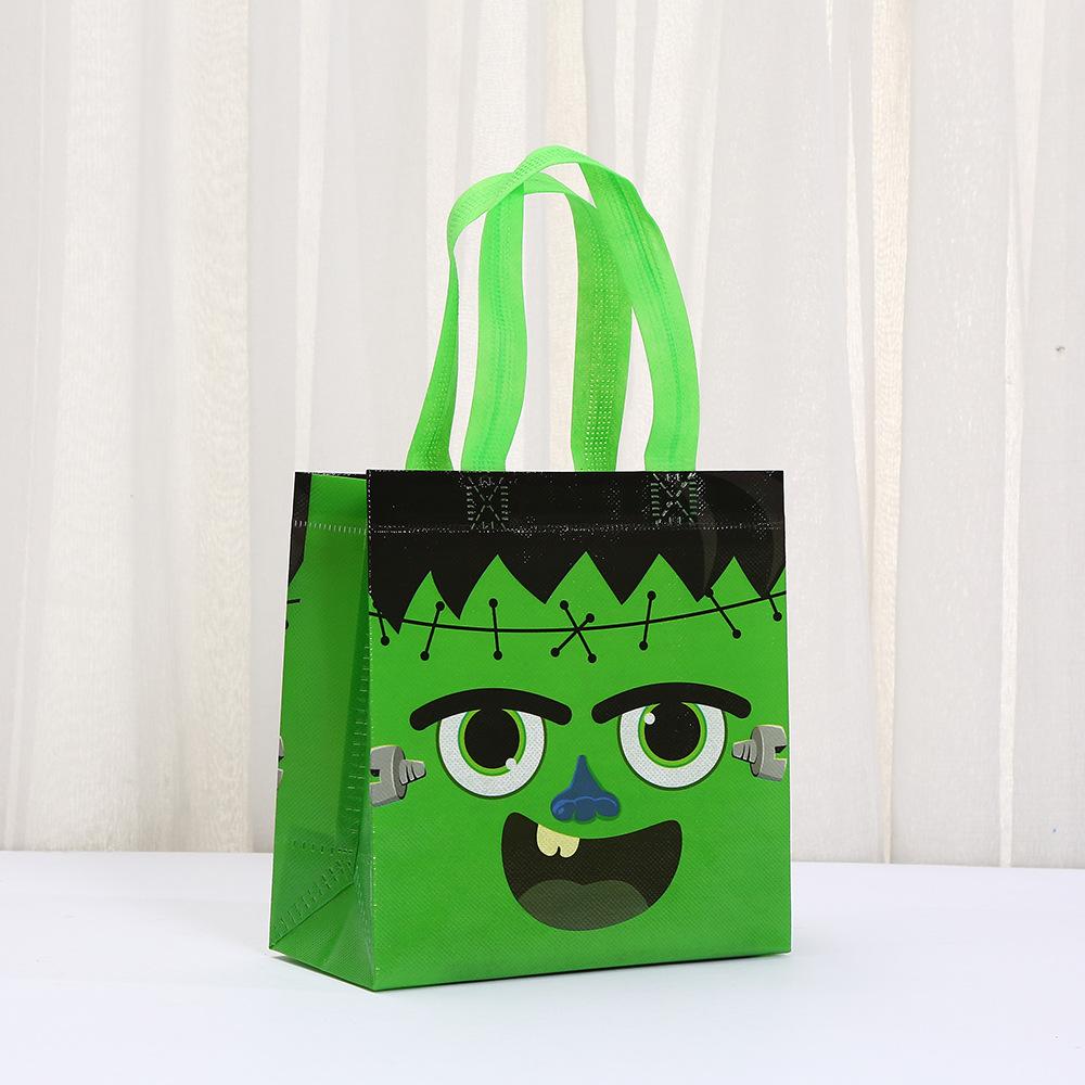 StoBag Halloween Trick or Treat Bags Non Woven Reusable Gift Bags with Handles for Party Favors Supplies Goodie Bags Candy Pack 30pcs&20x9x20cm