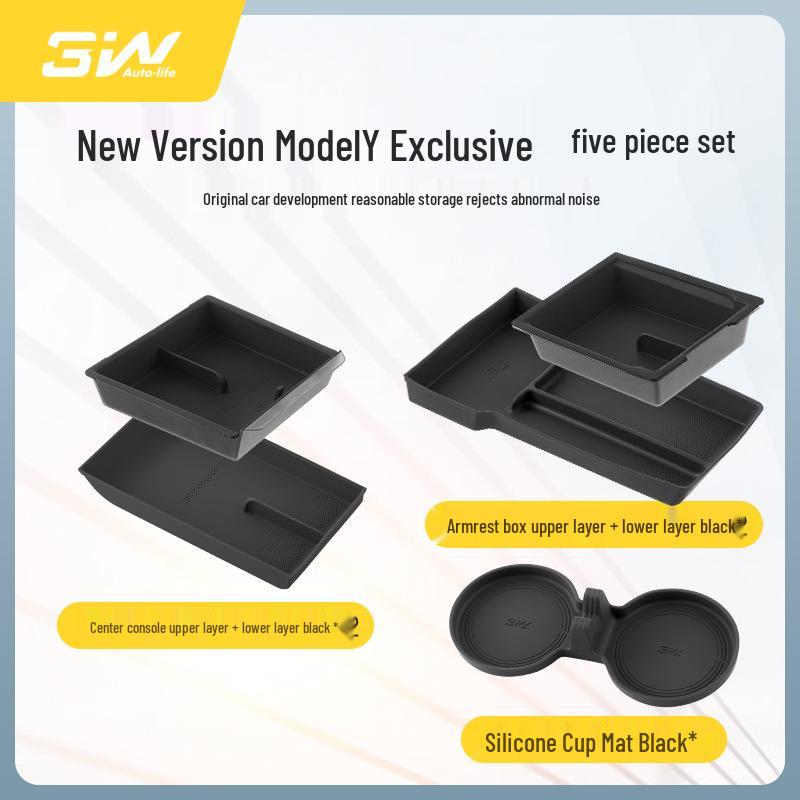 Tesla Model Y/3/S/X Center Console Silicone Cup Holder Coaster