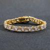9mm Triangle Cubic Zirconia Tennis Bracelet Brass Prong Setting 5A CZ Geometric Hip Hop Jewelry for Women Men
