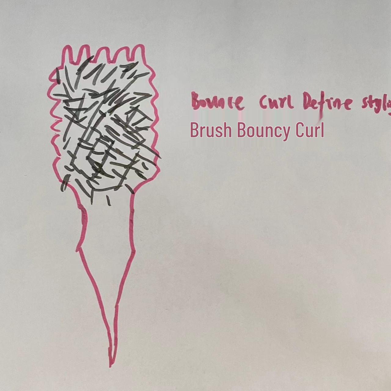 

Bounce Curl Define Styling Brush рожевий