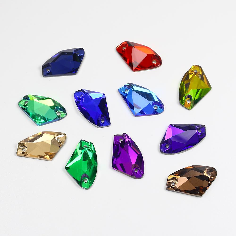 Cosmic Shaped Sew on Crystal Flatback Glass Rhinestones Bulk Loose Crystal Beads Garment DIY Sewable Accessories