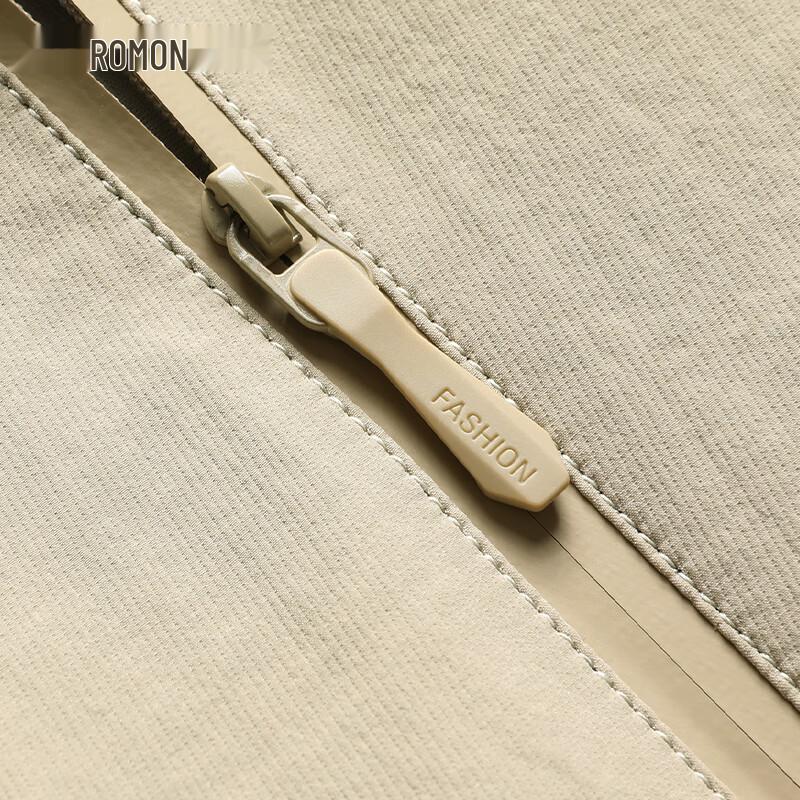 ROMON E Men's Windproof Anti-Wrinkle Removable Hooded Jacket