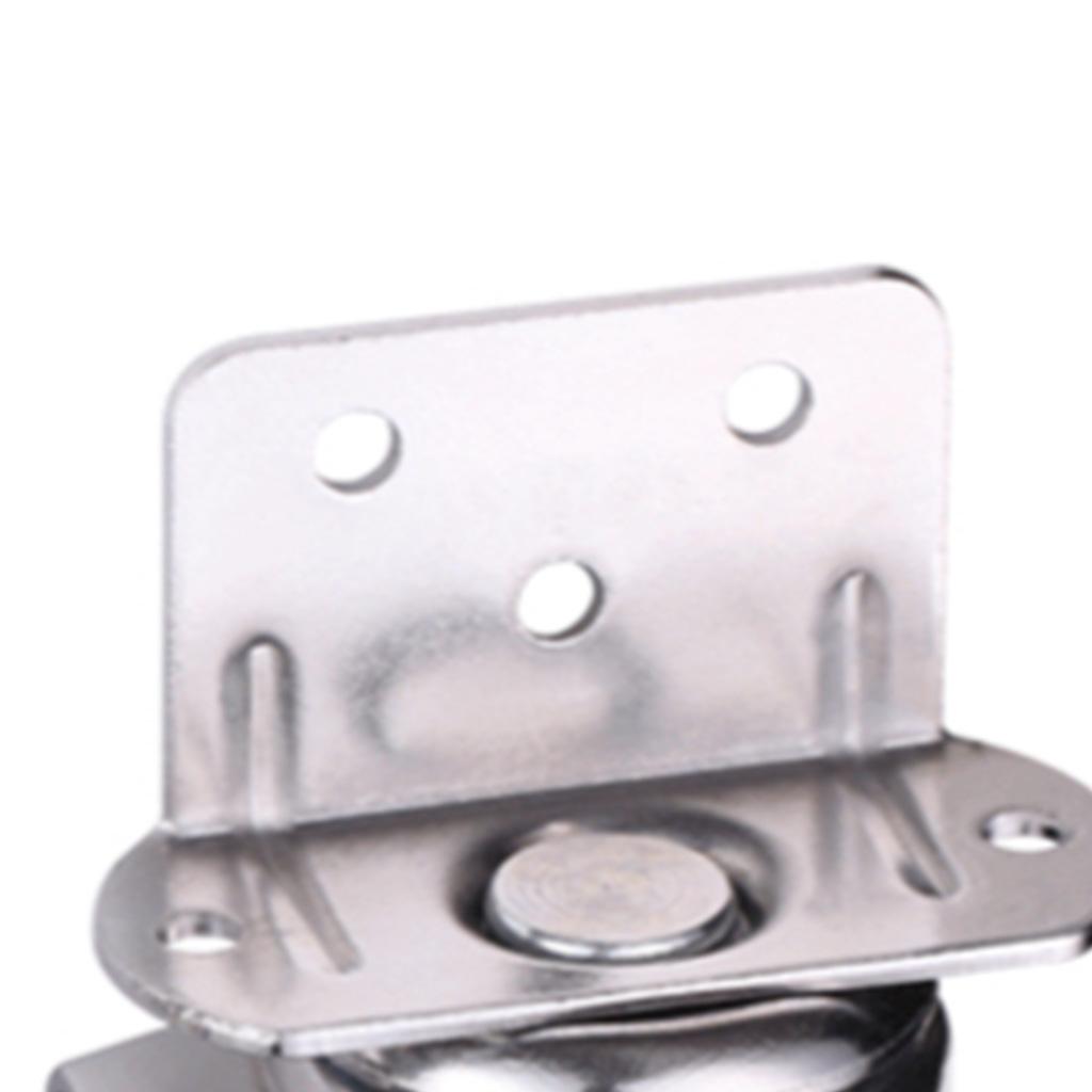 1/1.25/1.5/2 In Heavy Duty Rubber Swivel Castor Wheel Trolley Furniture Caster Free Fitting with 2 Braked Double Bearing