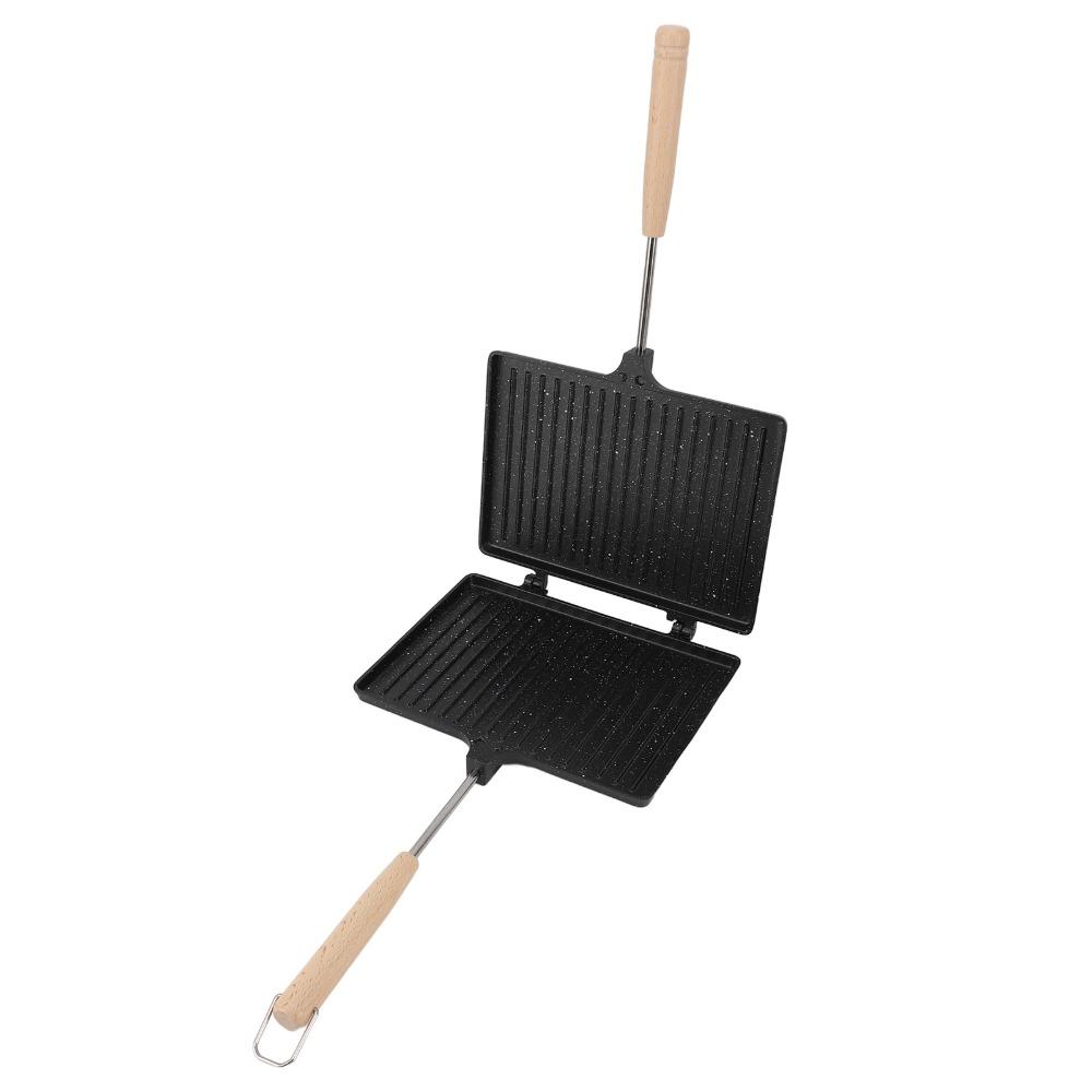 Square Hand Sandwich Maker Aluminum Sandwich Toaster Hot Sandwich Maker Pancakes Toast Omelets