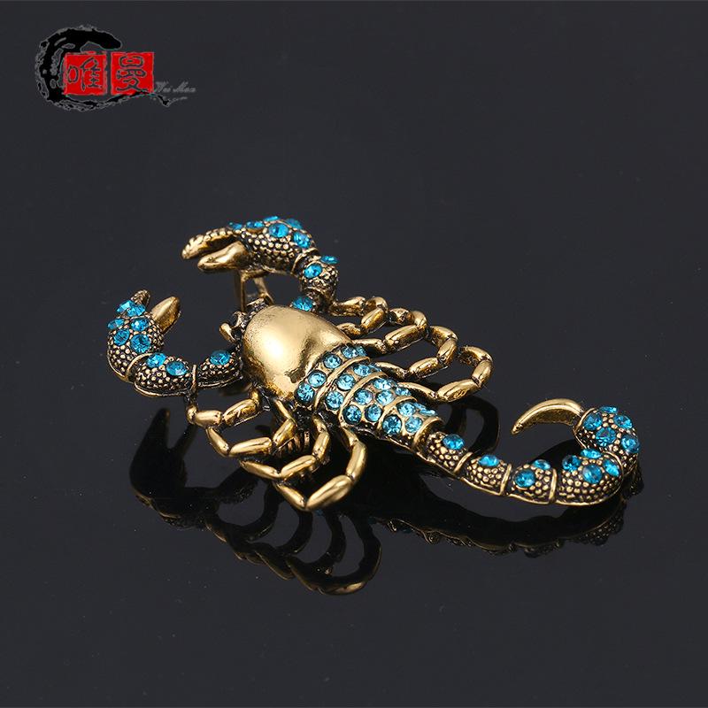 Scorpio Scorpion Brooch & Pin - Summer T-Shirt, Cheongsam Dress Accessory