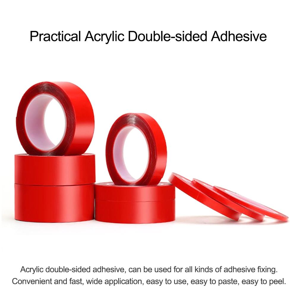 Acrylic Double Sided Adhesive Sticker 10mm 3 Meters Car Auto Tape Heavy Duty Mounting Tape Clear Weatherproof Heat Resistance Industrial Outdoor Tape