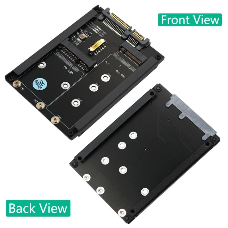 2 Interfaces M.2 SATA3.0/MSATA to SATA3.0 Converters Card, 6Gbps Transfer Rate for Desktops and Servers