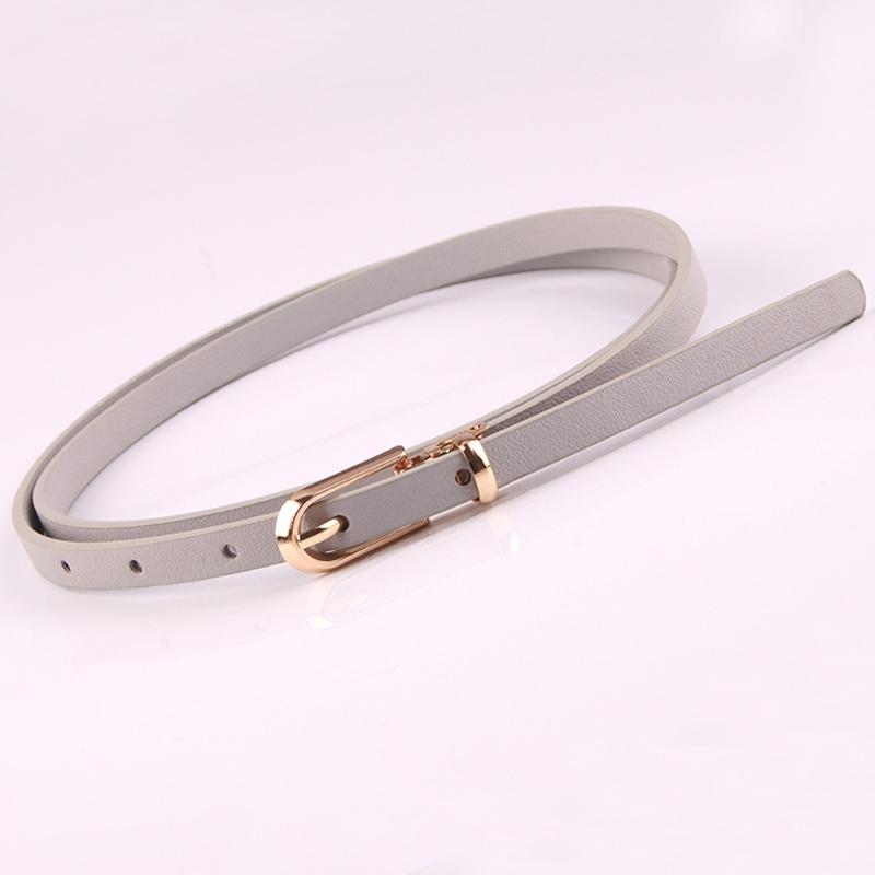 1Pc Solid Color Ladies Skirt Skinny Leather Thin Women Fashion Dress Waist Belt