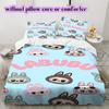 Cartoon characters Pattern Bedding Quilt Set Quilt Cover Pillowcase Home Decoration Birthday Gift (1 * duvet cover + 2 * pillowcase, without core)