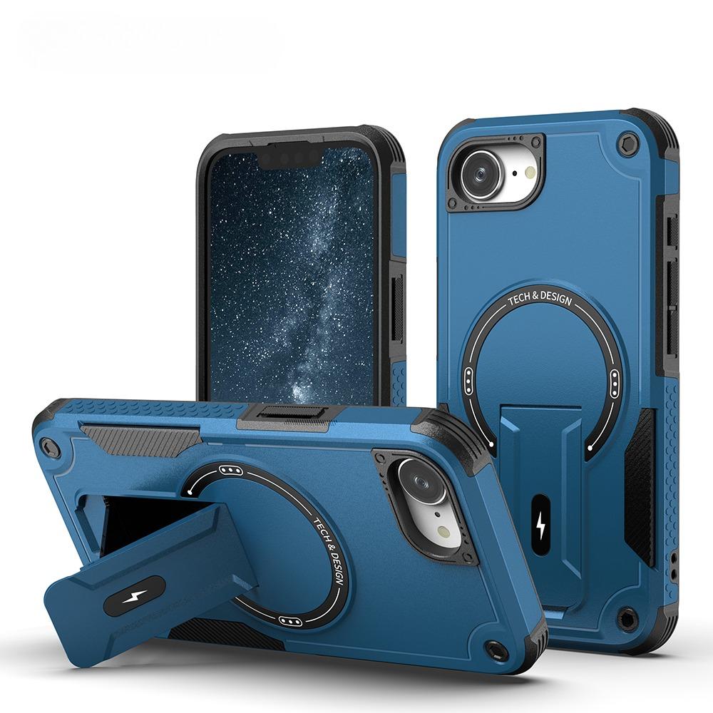 

Stand Holder for Magsafe Phone Case for Iphone 17E 16E 17 Pro Max 16 15 Plus 12 13 14 17 Pro Max Iphone17e Iphone17 iPhone17 Pro синий