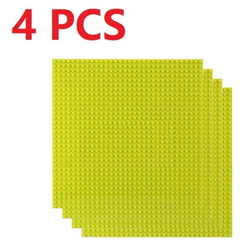 4 Stück Universelle Bauklotz-Grundplatten, 32x3216x32 Noppen Klassische Grundplatten, Montagekompatible Marke für MOC & City Modelle