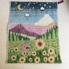 4 Layer Pure Cotton Kitchen Hand Towel American Country Cat Design Natural Scenery Absorbent Quick Drying Handkerchief