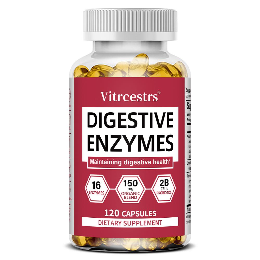 Prebiotic And Probiotic Blend Dietary Supplement, With Organic Peppermint Leaf 120 Capsules