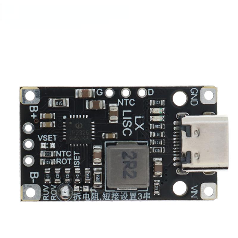 Lithium Battery Charging Boost Module Type-C USB 2/3S BMS 15W 8.4V 12.6V 1.5A With Balanced Support Fast Charge With Indicator