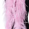 1 2 3 4 6 Natural ostrich feathers 2 meters ostrich feather scarf decorate carnival dress clothing feathers draped in shawl crafts