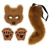Halloween Costume Plush Fox Tail Cat Ears Orc Mask Gloves Cosplay Cosplay Cosplay Suit