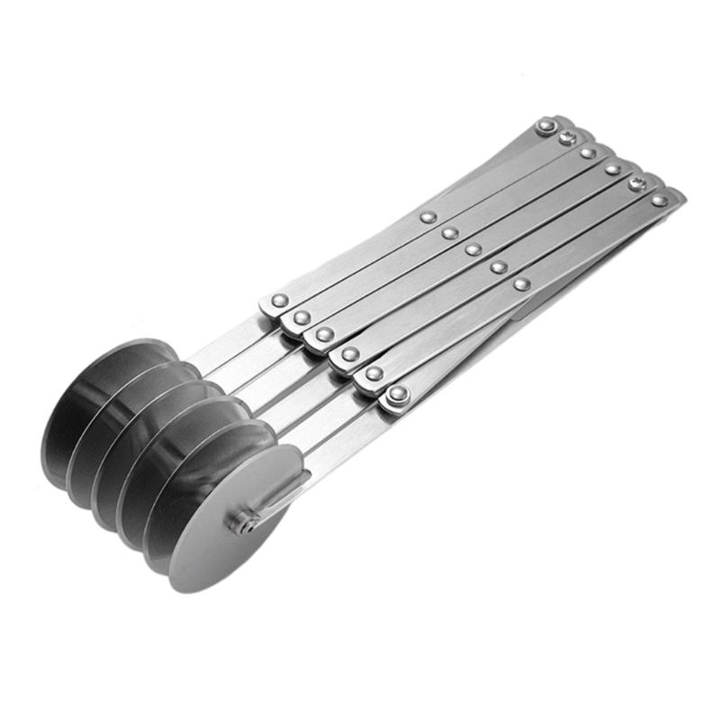 Pizzaschneider mit Rad-Designs Ergonomischer Edelstahl-Pizzaschneider Radschneider für schnelles Schneiden