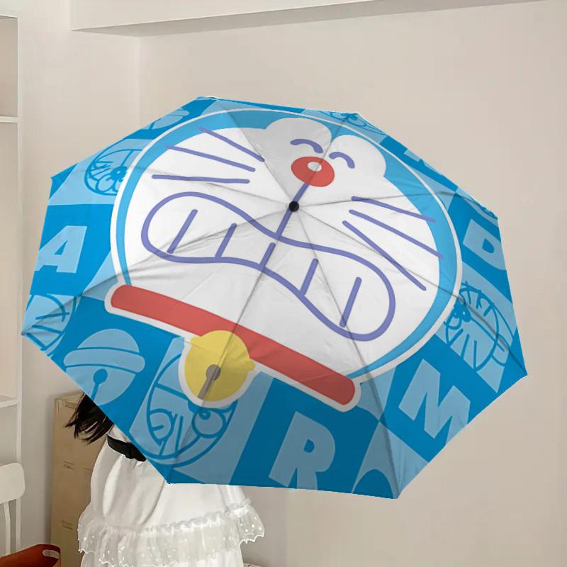 1PC Doraemon Automatic Folding Umbrella | Vibrant Motif & Compact Design for Everyoneyy250930044