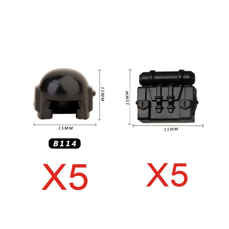 Building Blocks Characters Soldiers Military Accessories Guns Movie Peripherals Double-Sided Cloaks Helmets Swords Axes Toy Gift