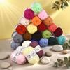 25g Milk Cotton Yarn Crochet Knitting Wool Needlework Dyed Lanas for Crochet Crafts Sweater Hat Dolls Scarf DIY Knitting Line