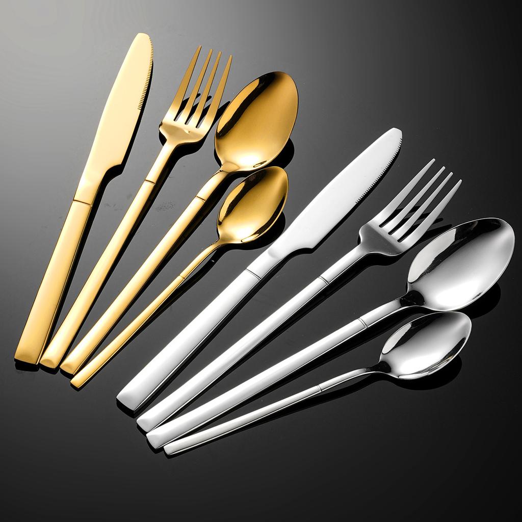 Stainless steel tableware knight western food knife and fork tableware set steak knife and fork premium fork spoon
