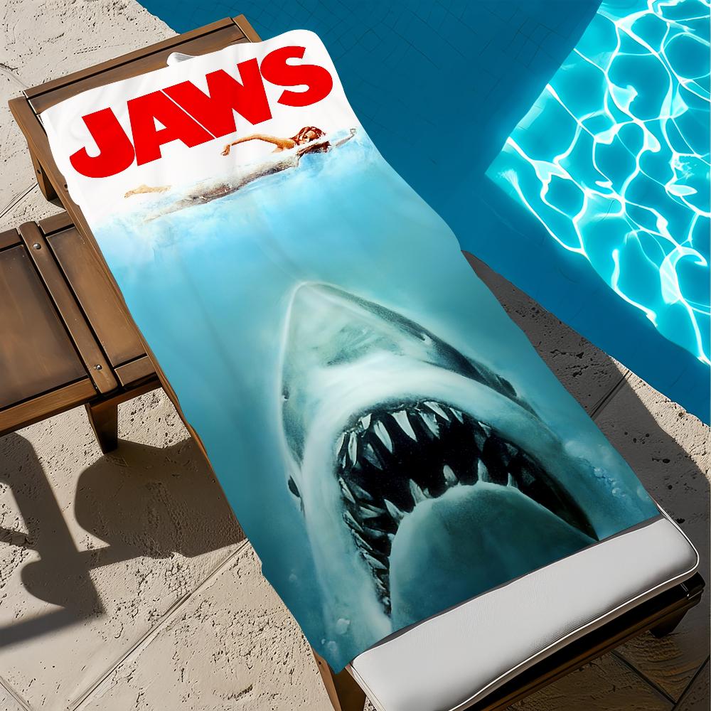 

Classic Movie J-jaws Towel Beach Quick Dry Soft Pool Towels Gift for Travel Gym Shower Camping sports W40*H60(CM)