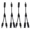 2 Set Solar Panel Photovoltaic Y Branch Parallel Cable PV Adapter Cable Wire Male Female Connector IP67 1000VDC PV LTY2