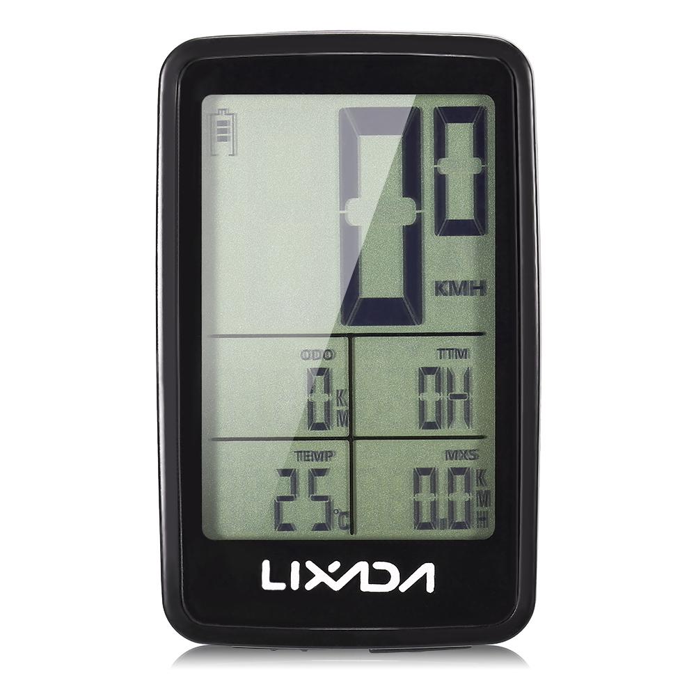 Lixada USB Şarj Edilebilir Kablosuz Bisiklet Cycle Bilgisayarı Bisiklet Hız Ölçer Kilometre Sayacı için Lixada Bisiklet Bilgisayarı Montaj Tutucu