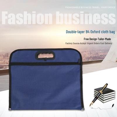 Doppellagige B4 Oxford Dokumentenhandtasche - Tragbare Büro- und Geschäftstreffentasche